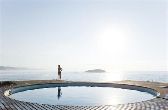 dream home with a rooftop swimming pool