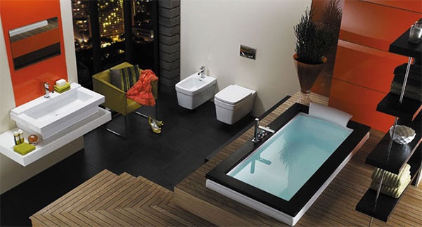 Modern Bathroom With Asian Feel Idea